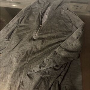 lululemon athletica Men's Gray Quarter-Zip Sweater